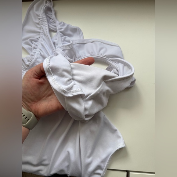 Leith (Nordstrom) Flutter Sleeve Bodysuit Sz S - Picture 8 of 8